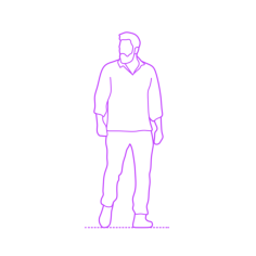 Pop Culture Actors Actresses Ben Affleck Outline Svg File, Free Vectors File